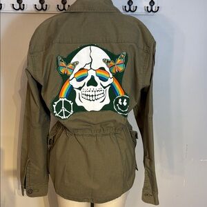 ReFashioned military style camo jacket